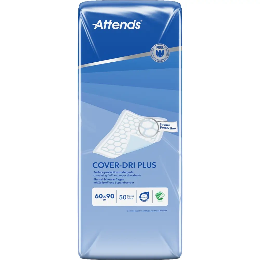 Attends Cover-Dri 60x90cm stol-/sengebeskyttelse 50 stk