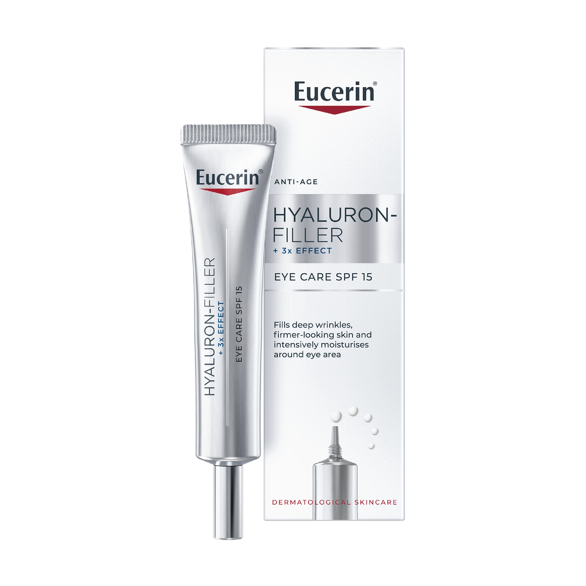 Eucerin Hyaluron-Filler +3xEffect øyekrem SPF15 15 ml