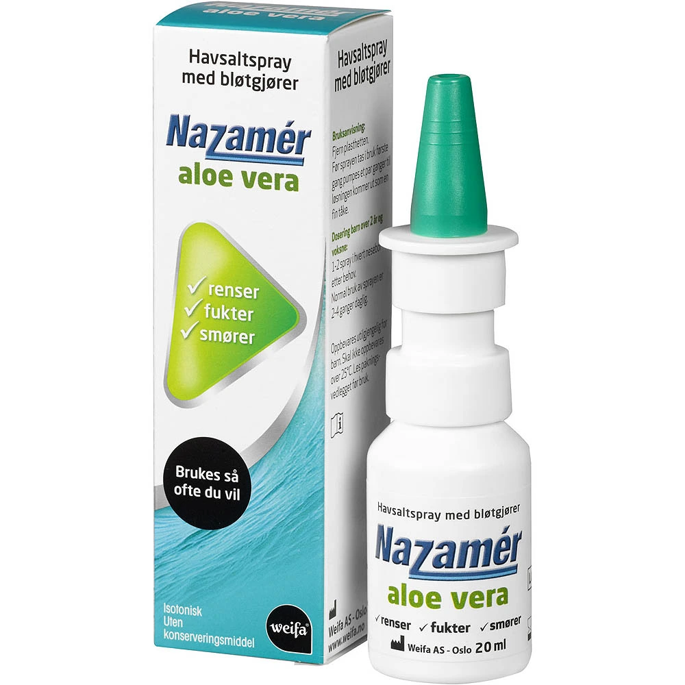 Nazamér Aloe Vera saltvannsspray 20 ml