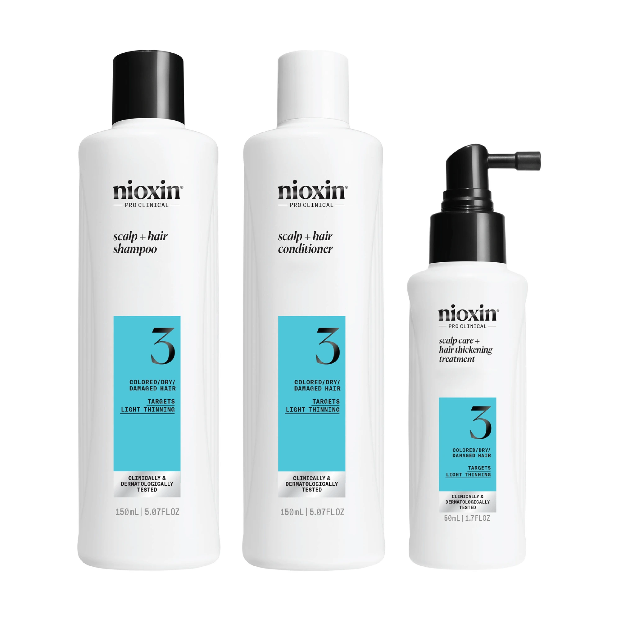 Nioxin System 3 Trial Kit hårpleiesett 150+150+50 ml