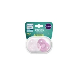 Philips Avent Soothie Heart smokk 0-6 måneder rosa 2 stk