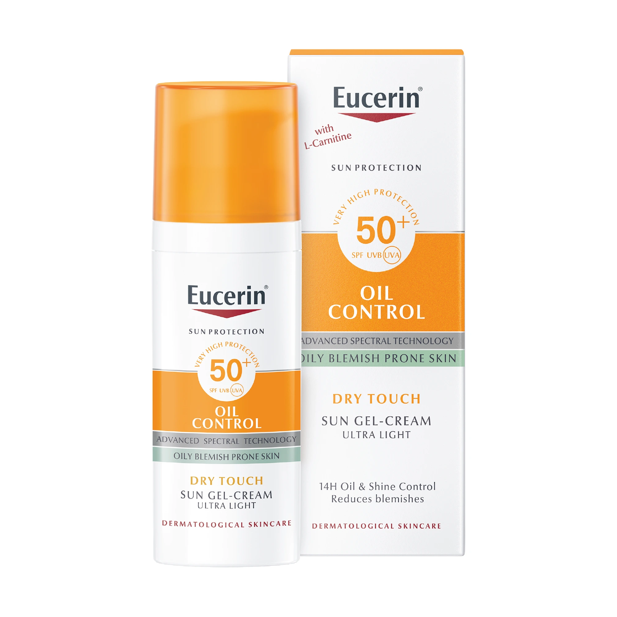 Eucerin Sun Oil Control Dry Touch solkrem ansikt SPF50+ 50 ml