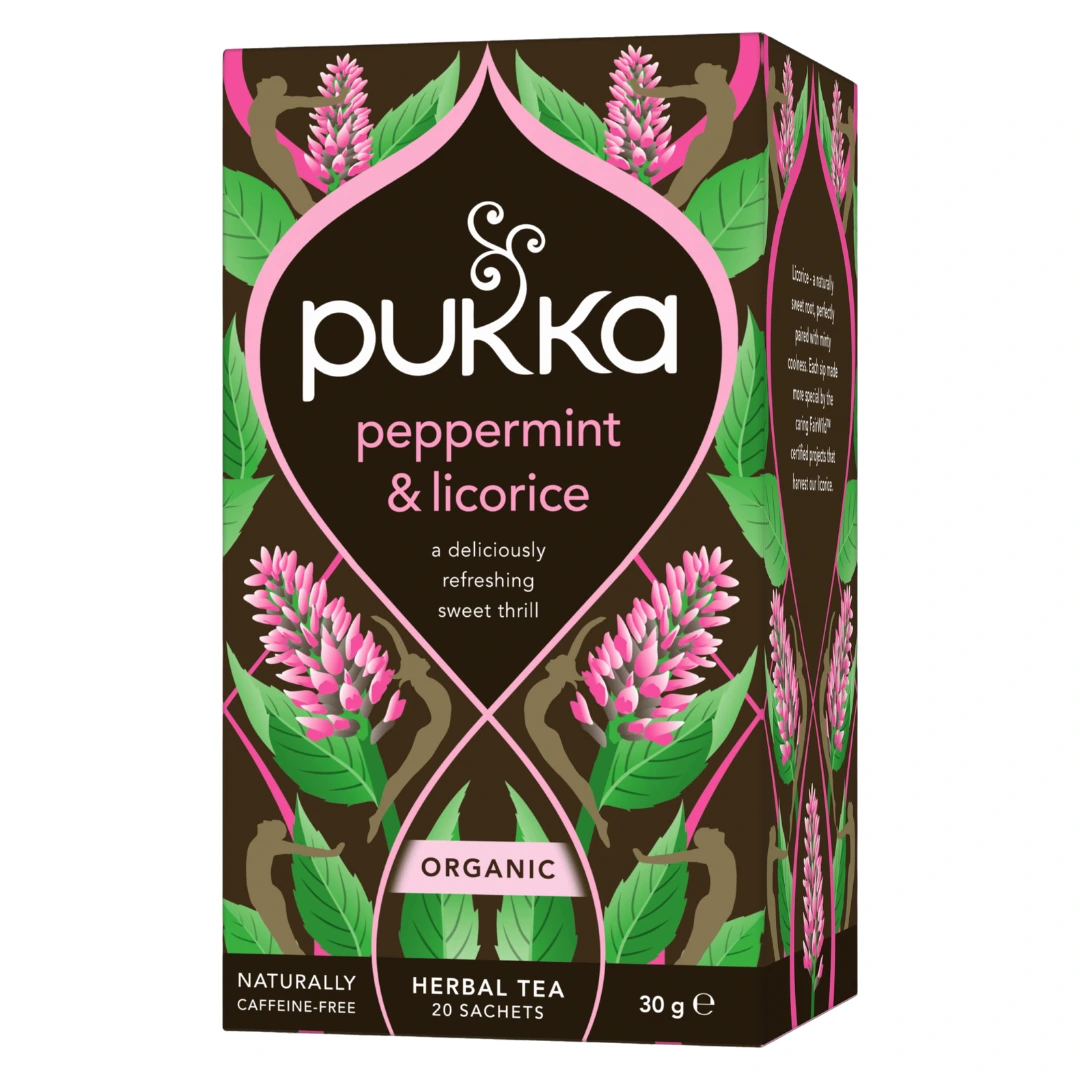Pukka Te, Peppermint & Licorice, 20 stk.