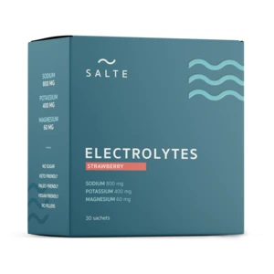 Salte elektrolytter jordbær pulv til mikst, oppl 400 mg/60 mg/800 mg