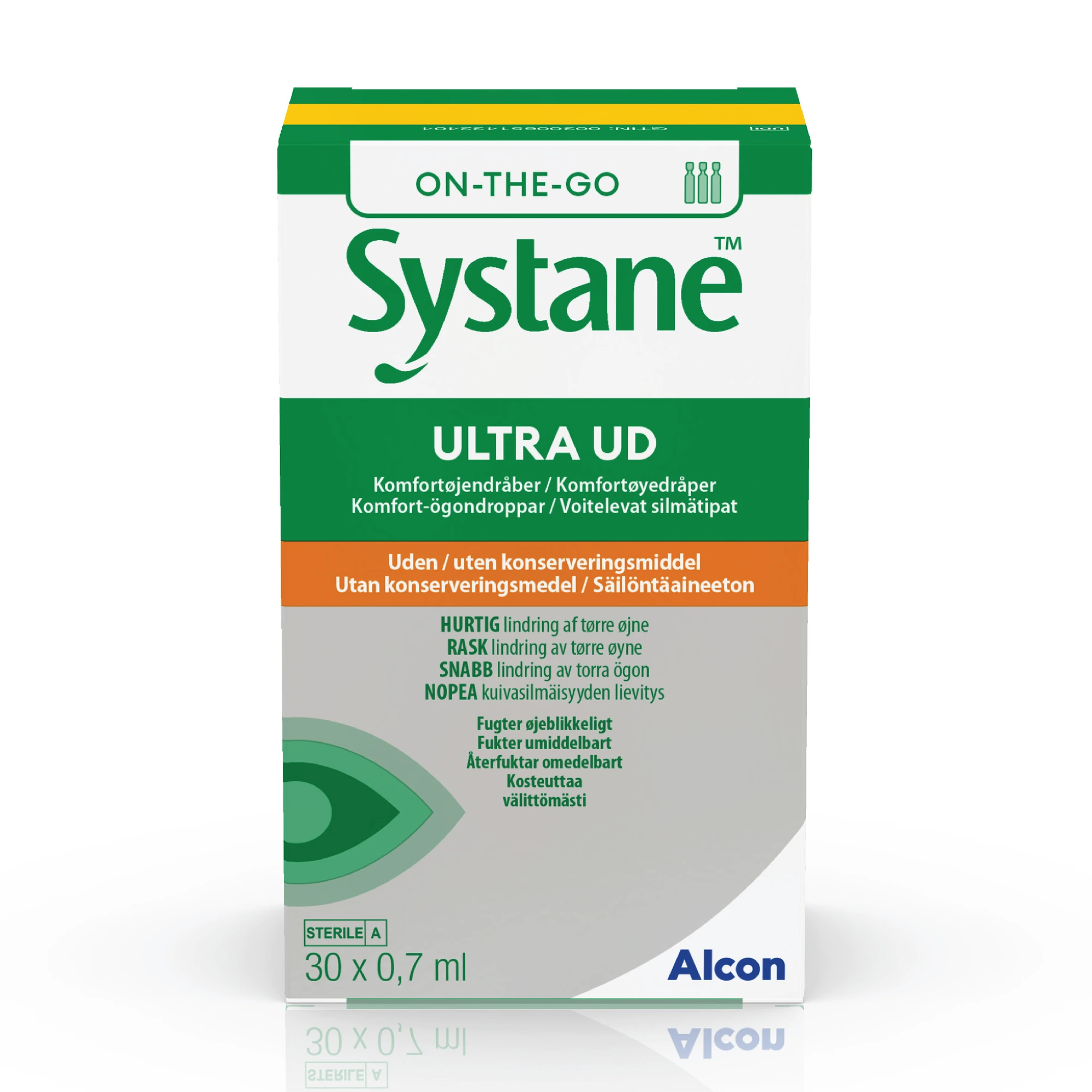 Systane Ultra UD komfortøyedråper uten konserveringsmiddel i endosebeholder 30x0,7 ml