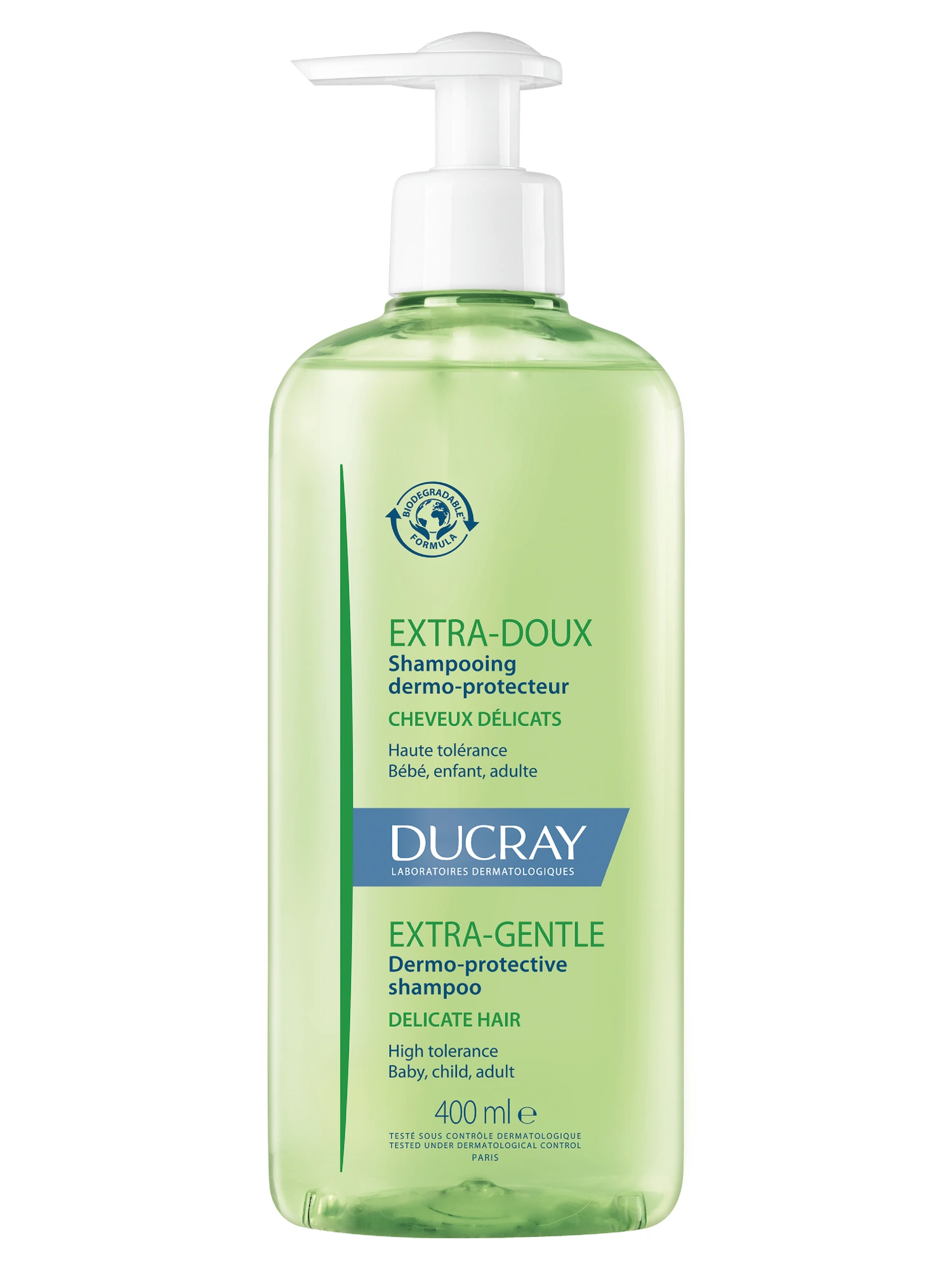Ducray Extra-Gentle sjampo til fint og normalt hår 400 ml