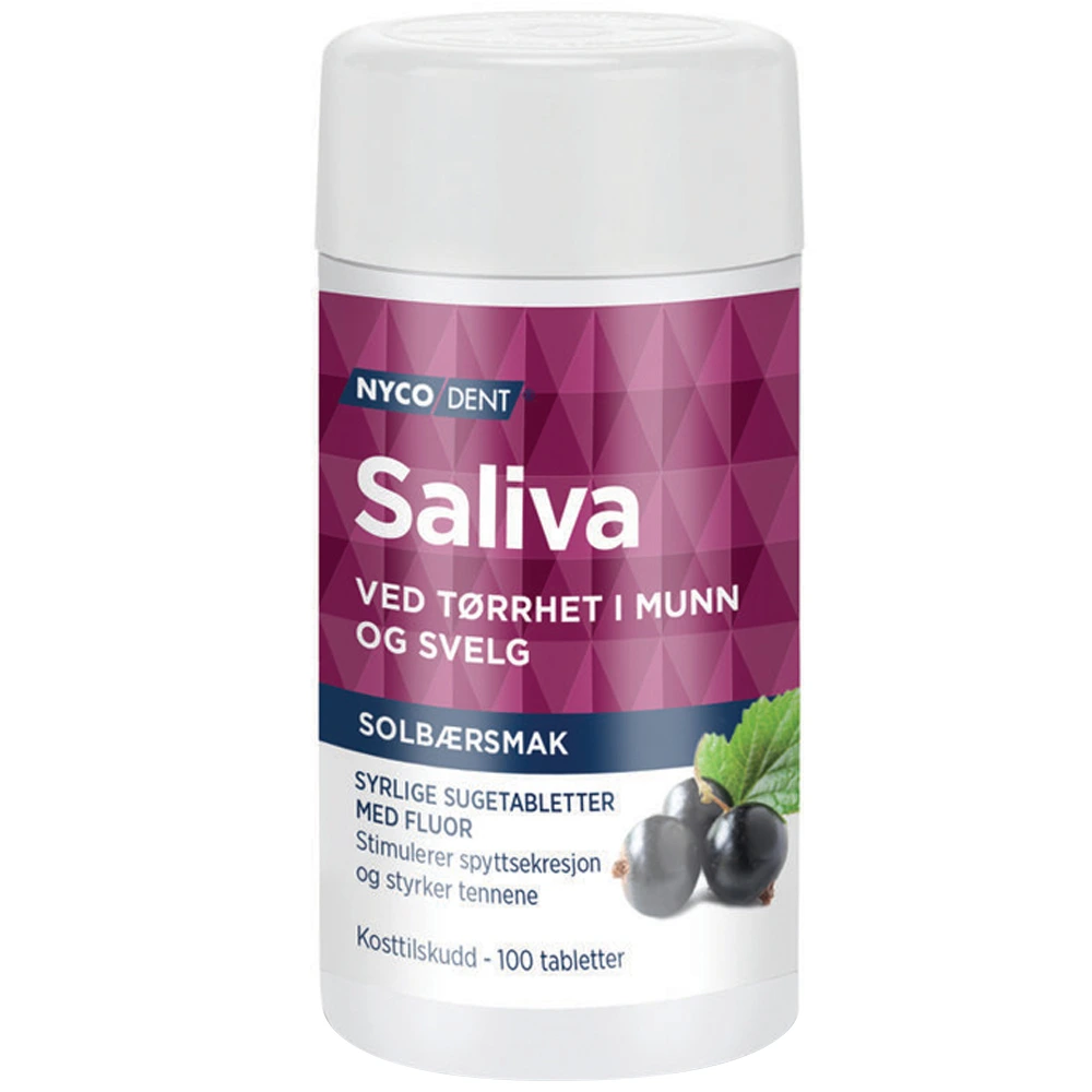 Nycodent saliva sugetab med solbærsmak 0,05 mg