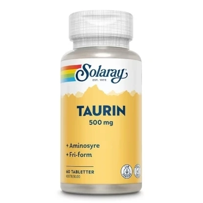 Solaray Taurin 500 mg 60 tabletter – Energi, muskelfunksjon og fordøyelse