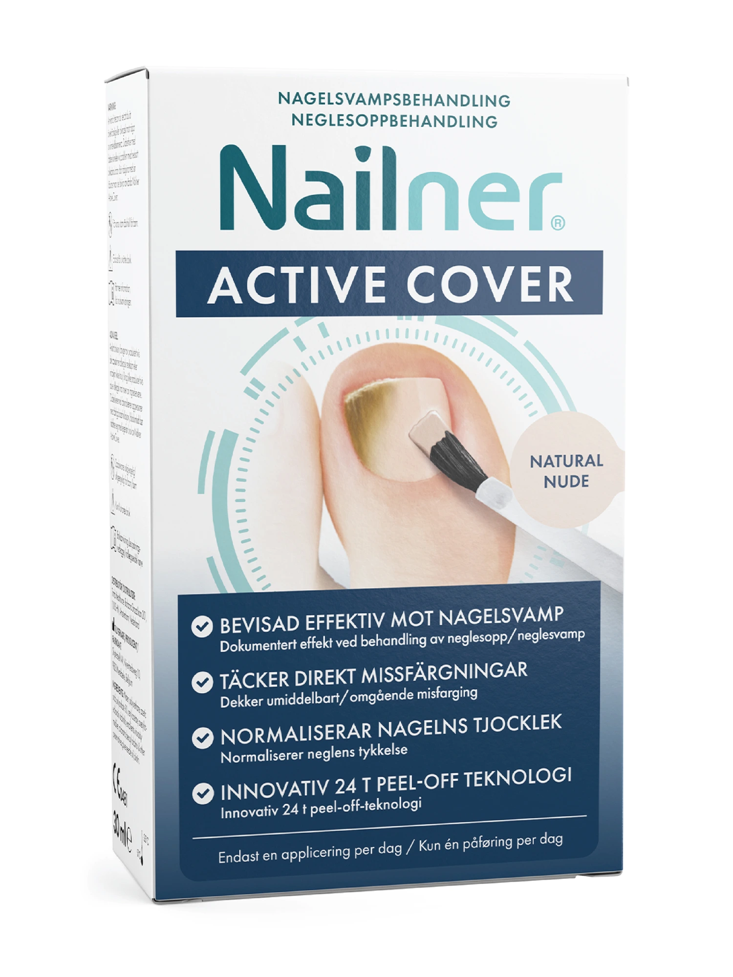 Nailner Active Cover behandling mot neglesopp 30 ml