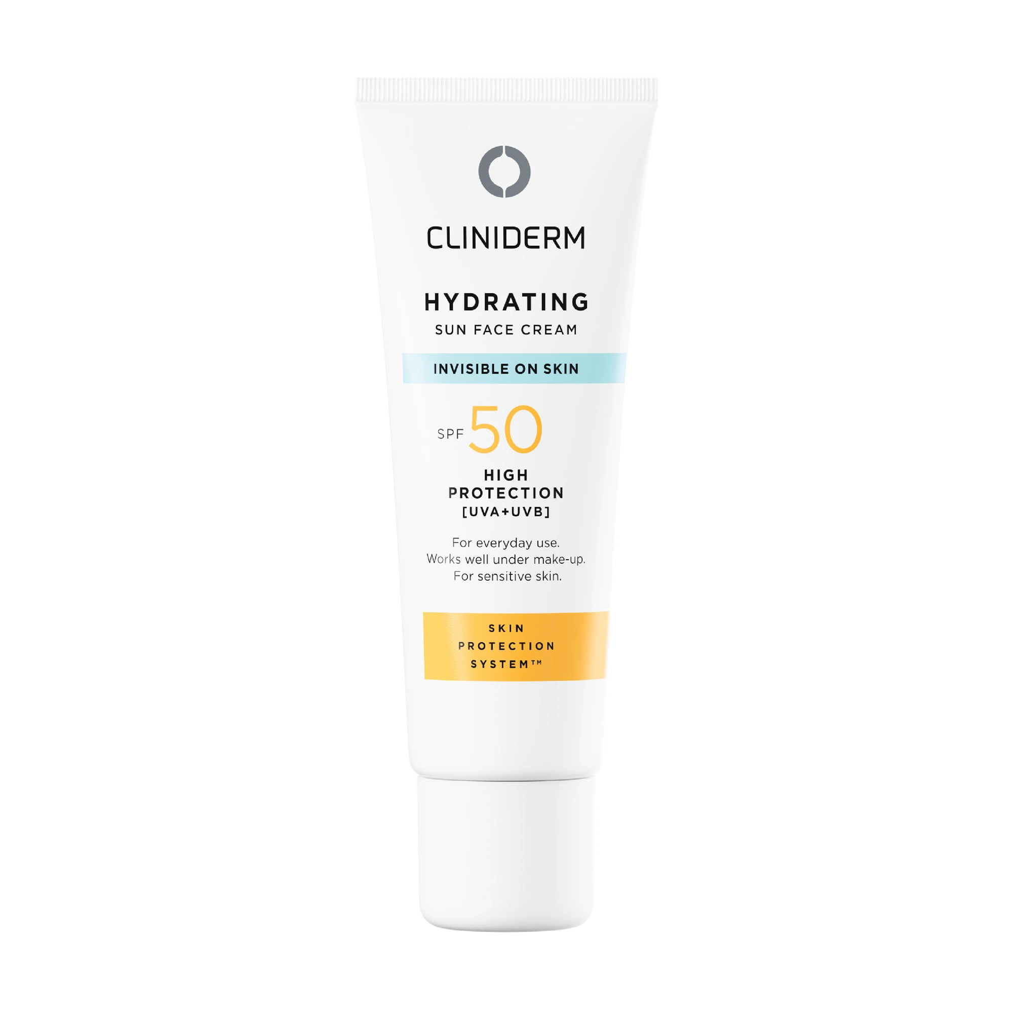 Cliniderm Hydrating Sun Face solkrem til ansikt SPF50 40 ml