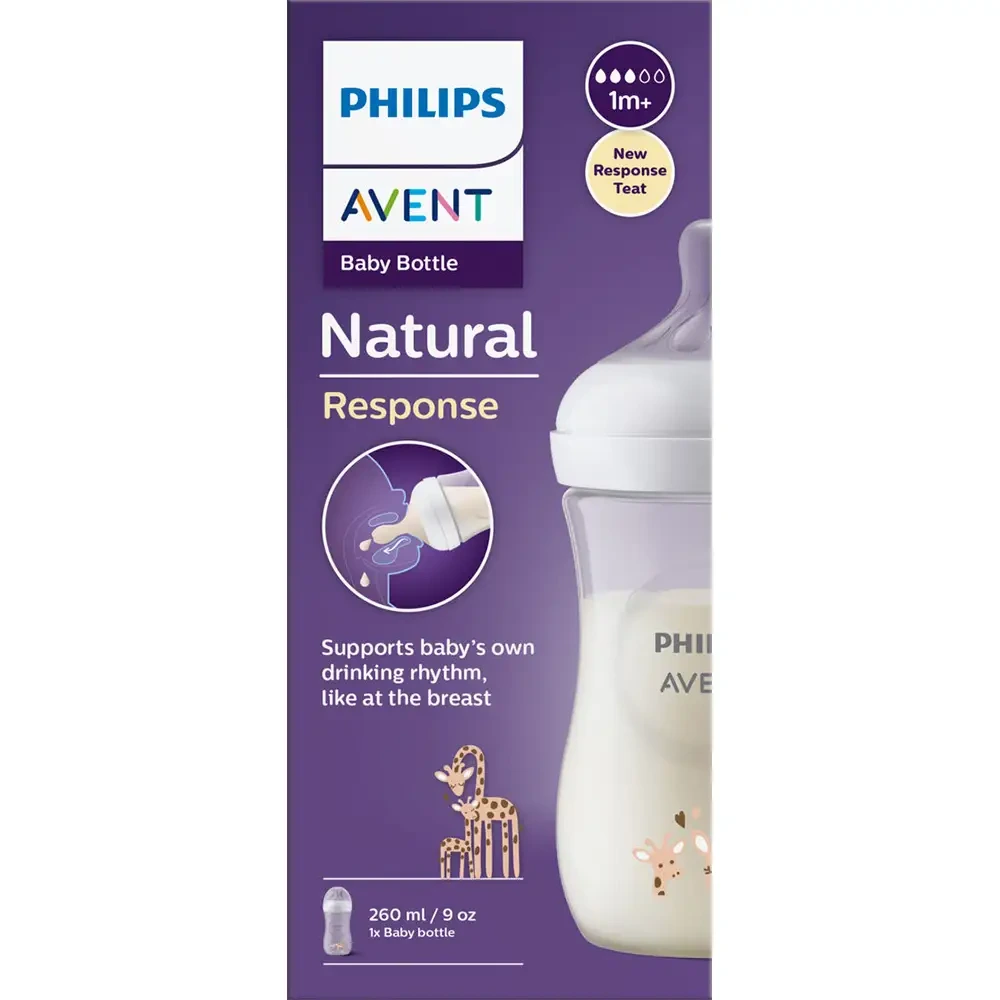 Philips Avent Natural Response tåteflaske sjiraff 260 ml 1 stk