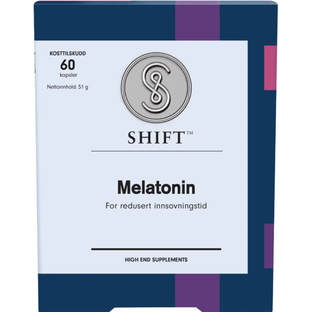 SHIFT Melatonin 1 mg kapsler, 60 stk.