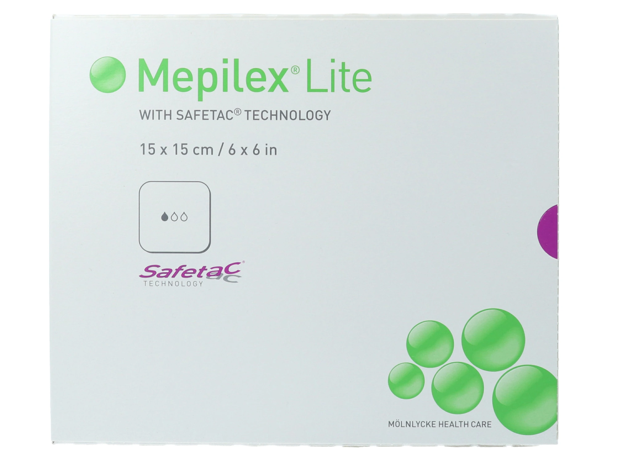 Mepilex Lite tynn skumbandasje 15x15cm 5 stk