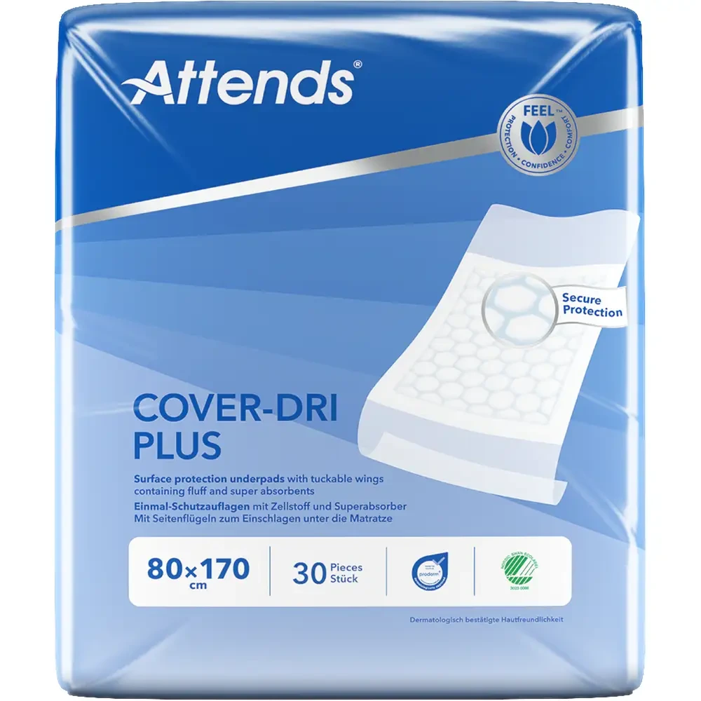 Attends Cover-Dri 80x170cm stol-/sengebeskyttelse 30 stk