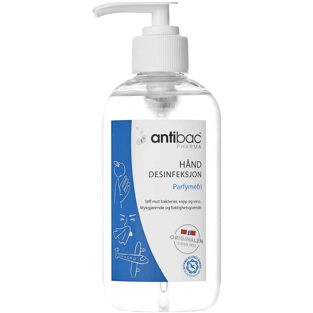Antibac Pharma 85 % hånddesinfeksjon gel 250 ml