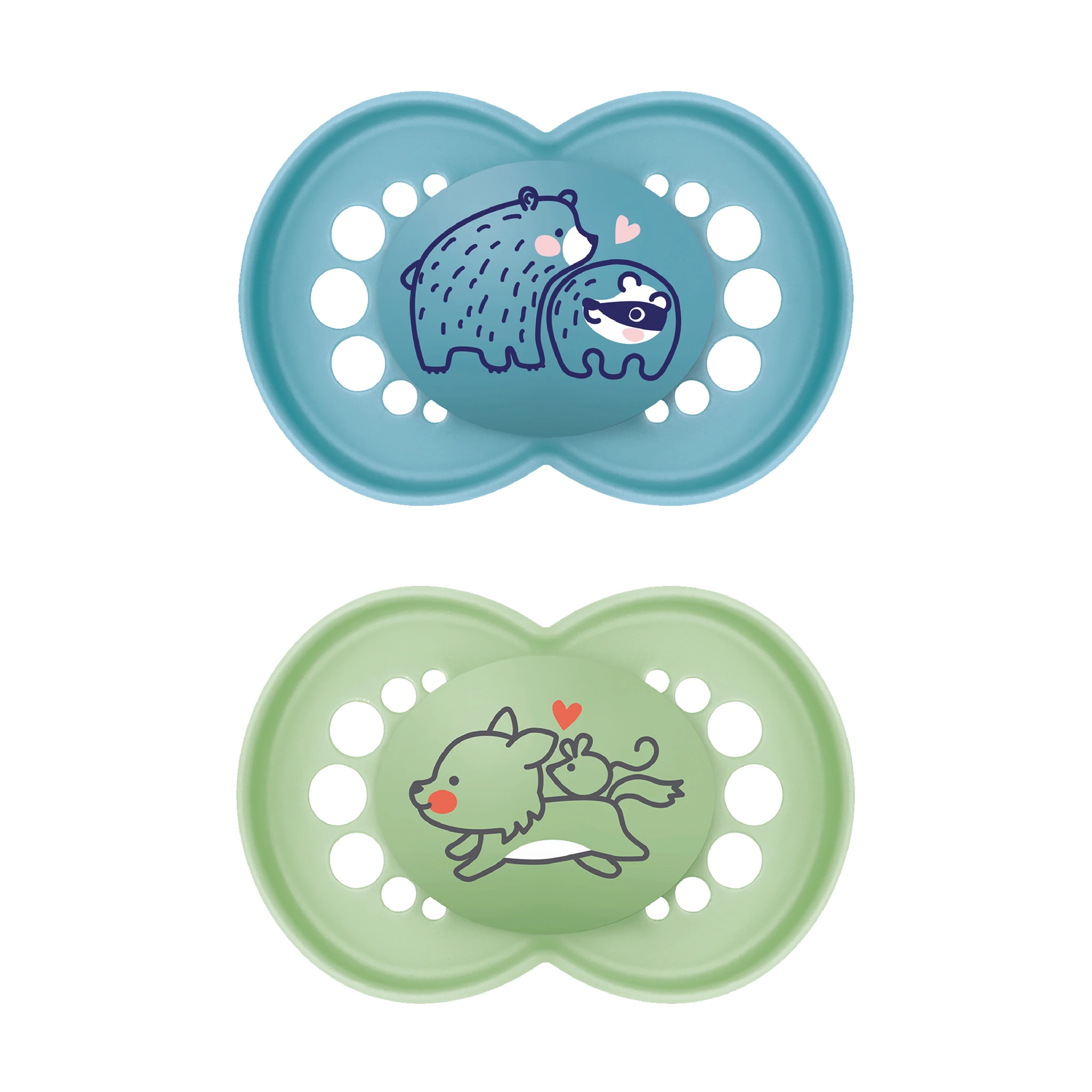MAM Original narresmokk 6-16 måneder blå 2 stk