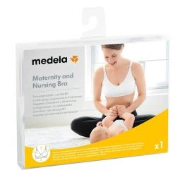 Medela graviditets- og amme-bh hvit str XL 1 stk