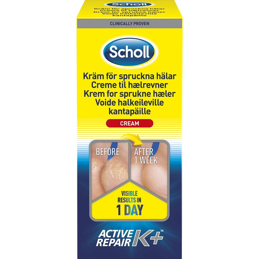 Scholl krem sprukne hæler K+ 120 ml