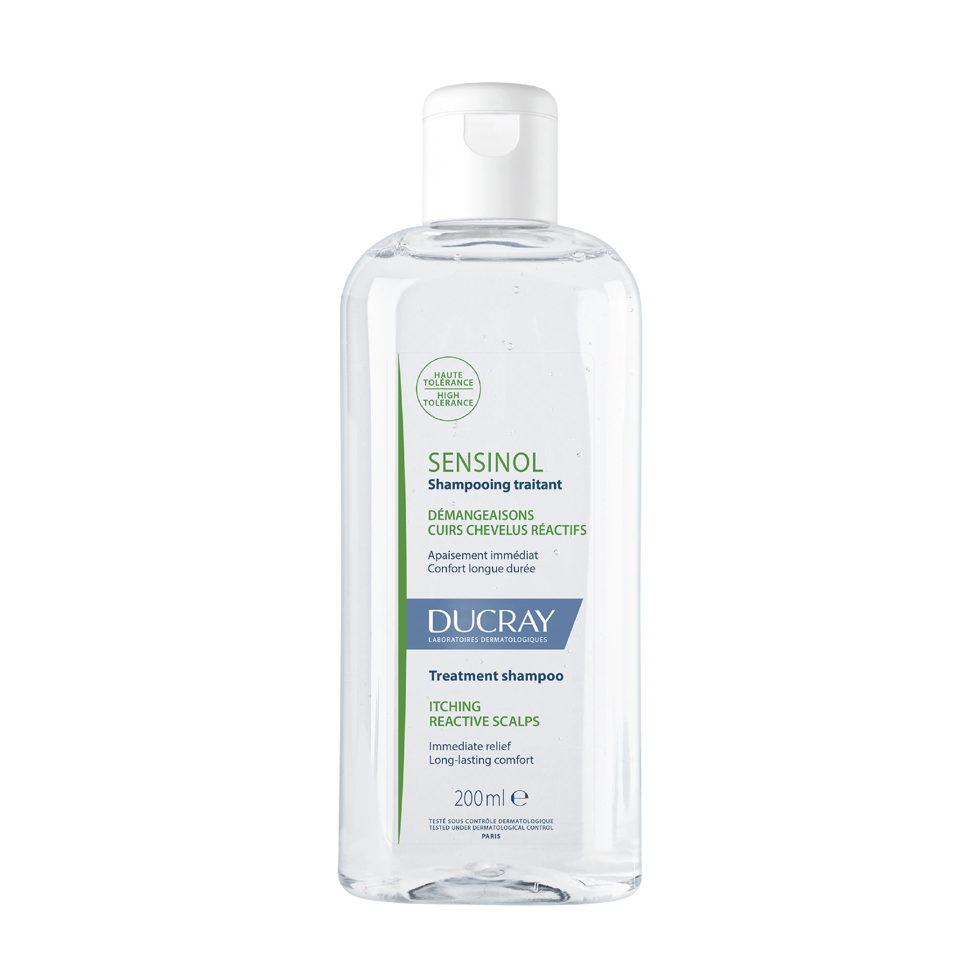 Ducray Sensinol sjampo ved kløe og sensitiv hodebunn 200 ml