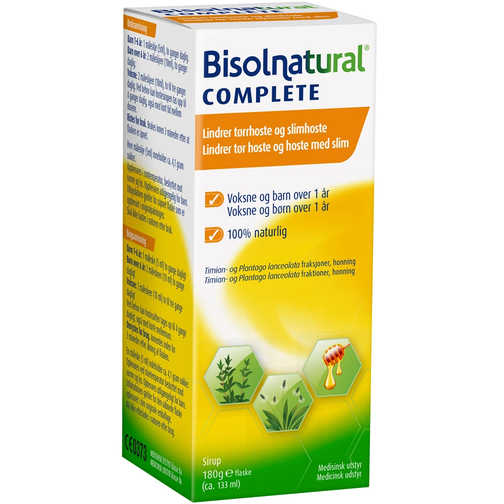 Bisolnatural Complete hostesirup 133 ml
