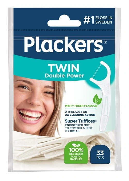 Plackers Twin tanntrådbøyler 33 stk