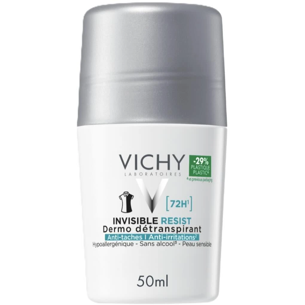 Vichy Invisible Protect 72H Anti-Stain Roll-On, 50 ml