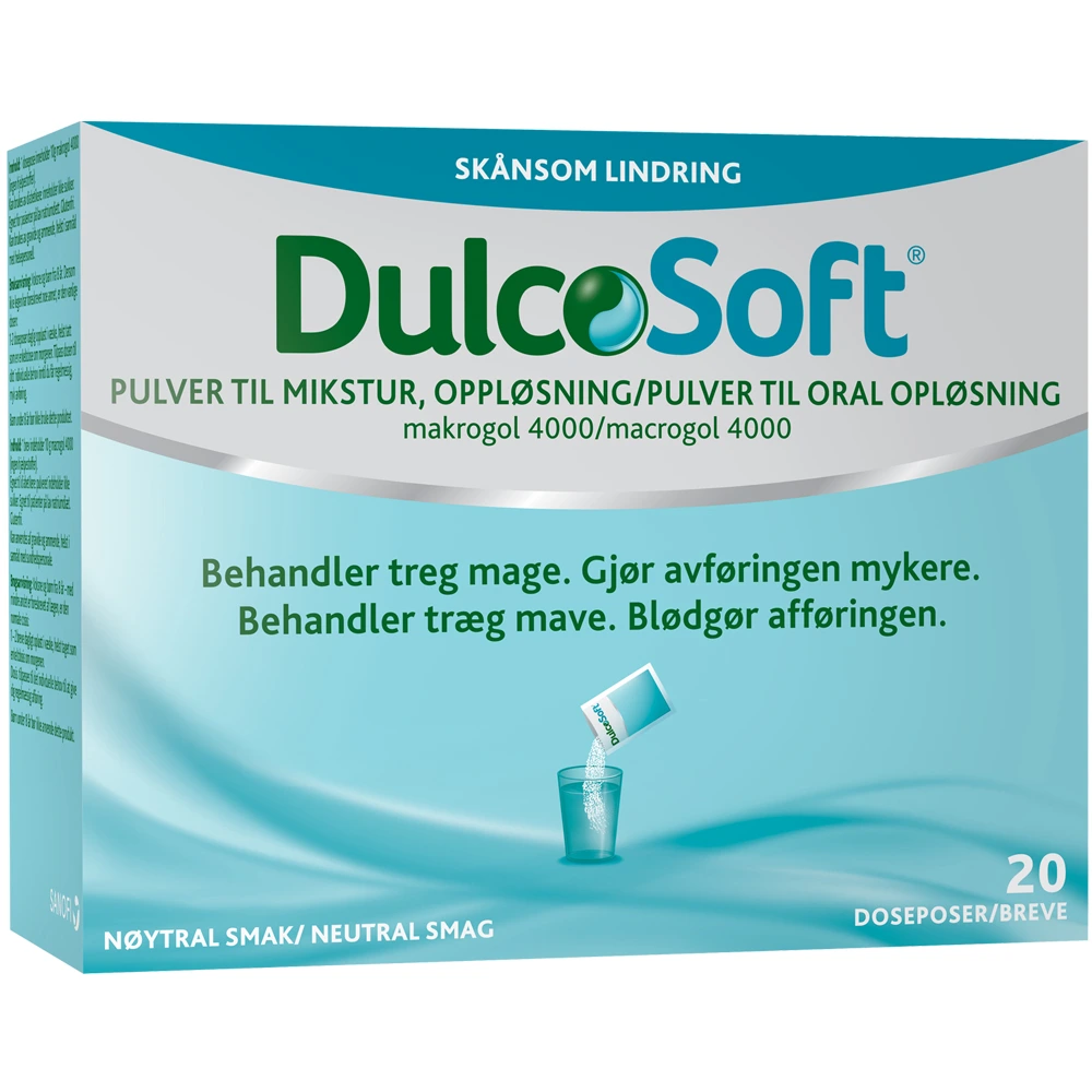 Dulcosoft Pulver til mikstur, 20 doseposer