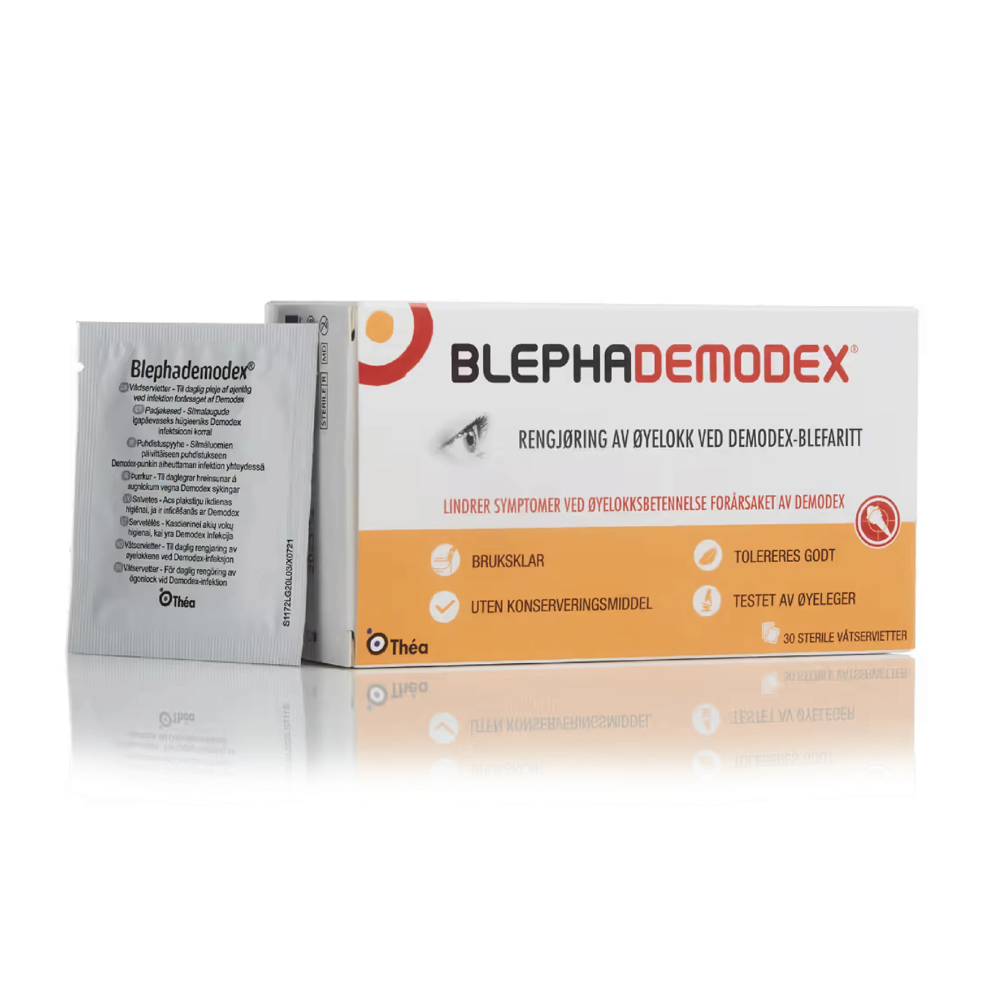 Blephademodex sterile våtservietter 30 stk