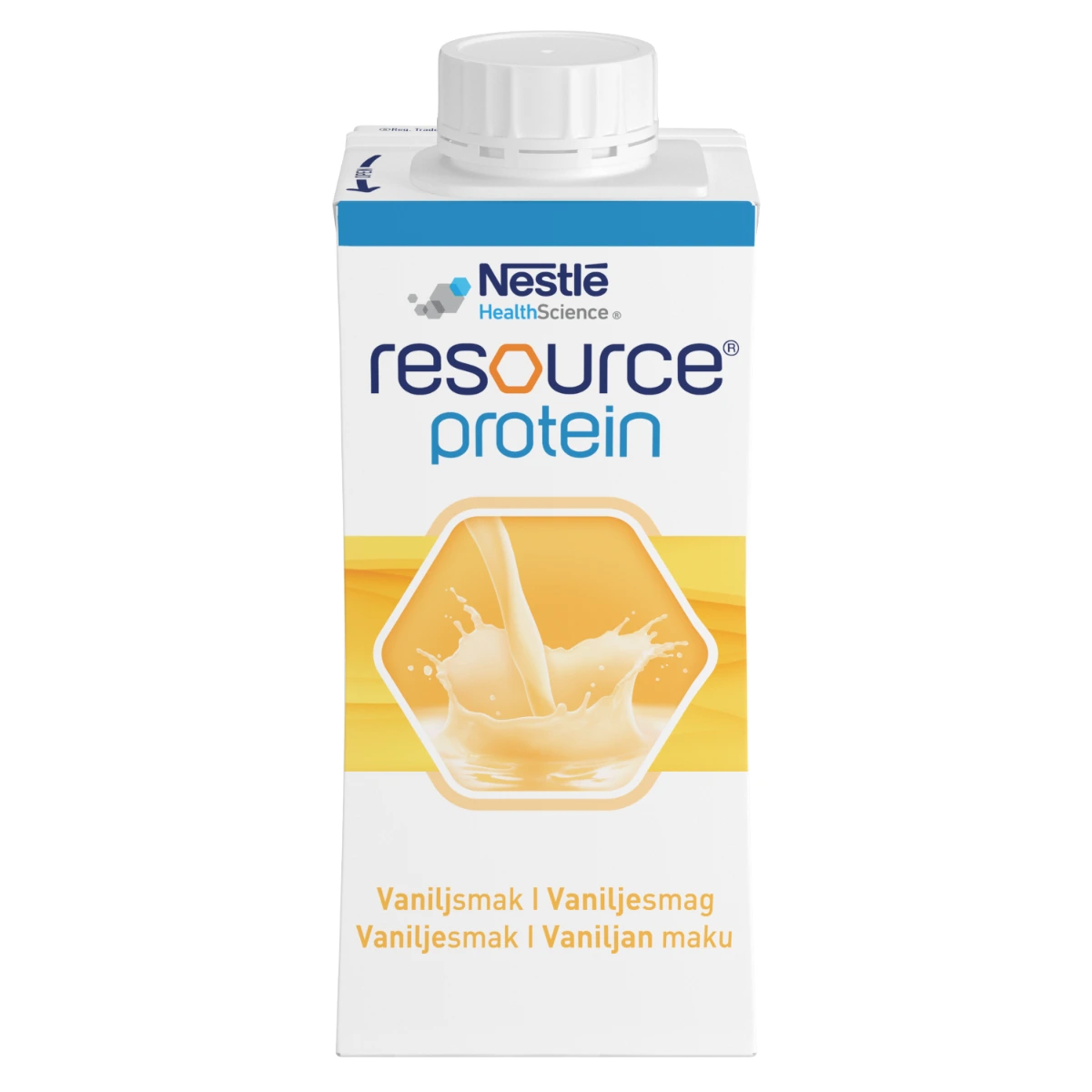 Resource Protein næringsdrikk vanilje 4x200 ml