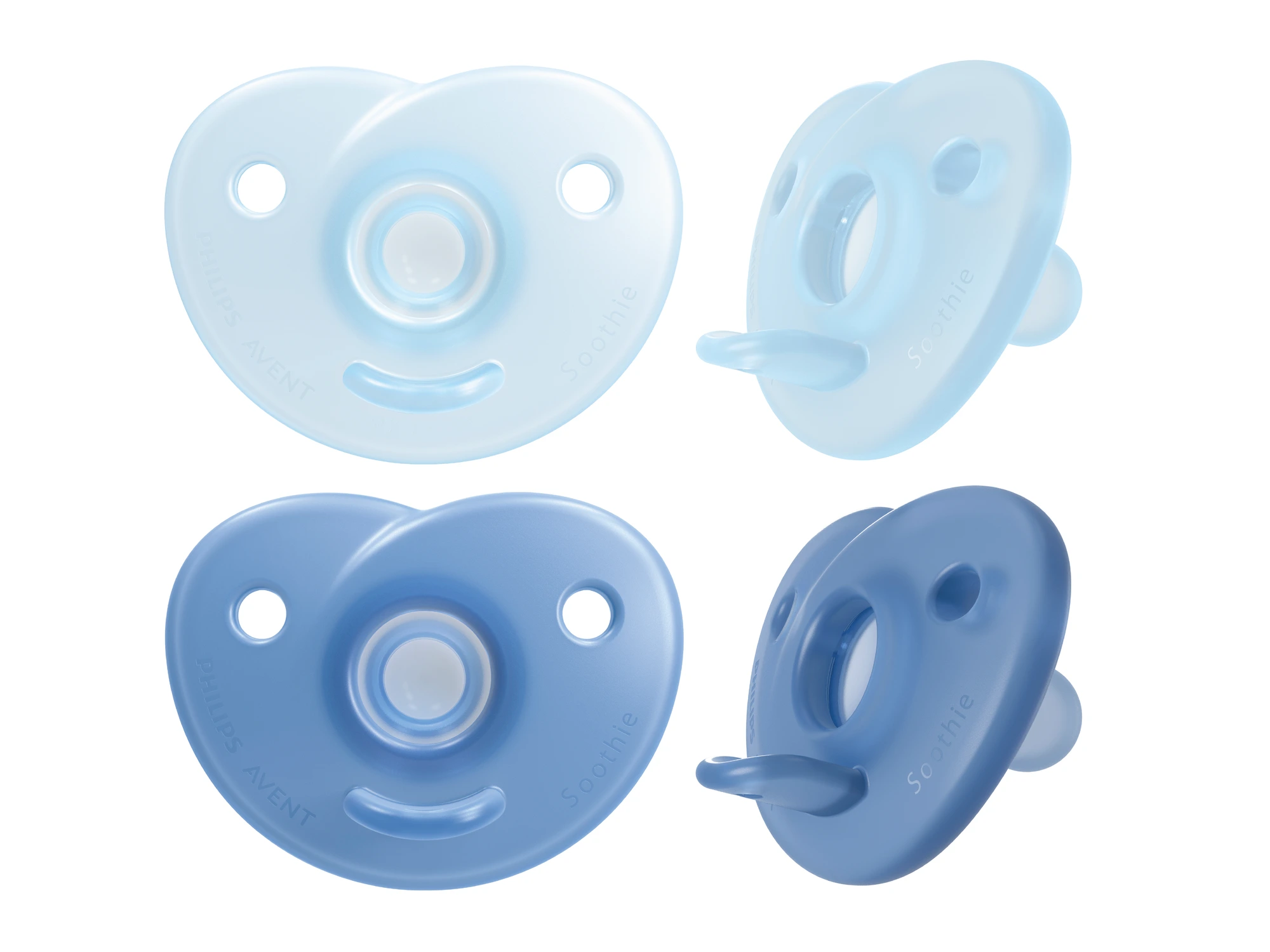 Philips Avent Soothie Heart narresmokk 0-6 måneder blå 2 stk