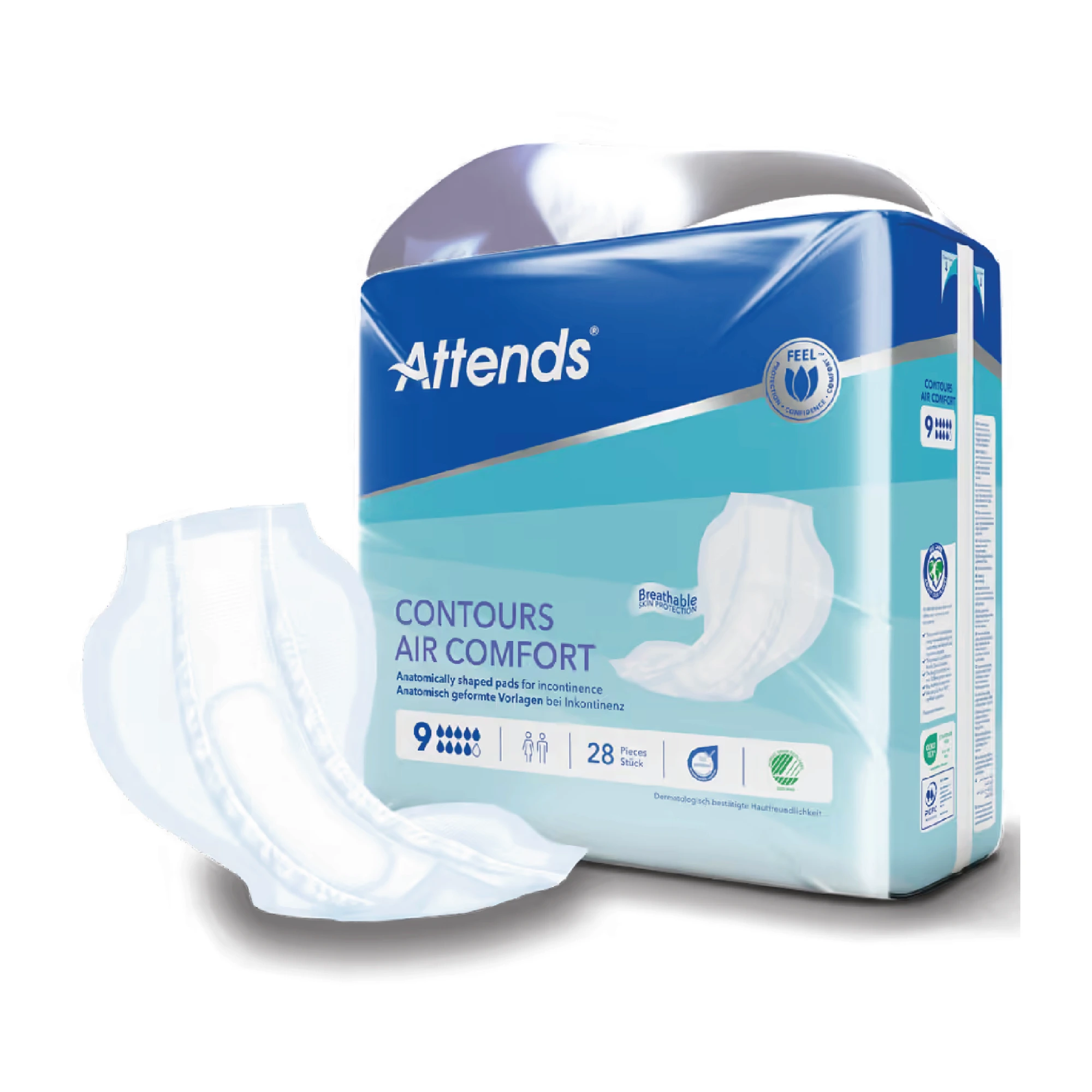 Attends Contours Air Comfort 9 28 stk