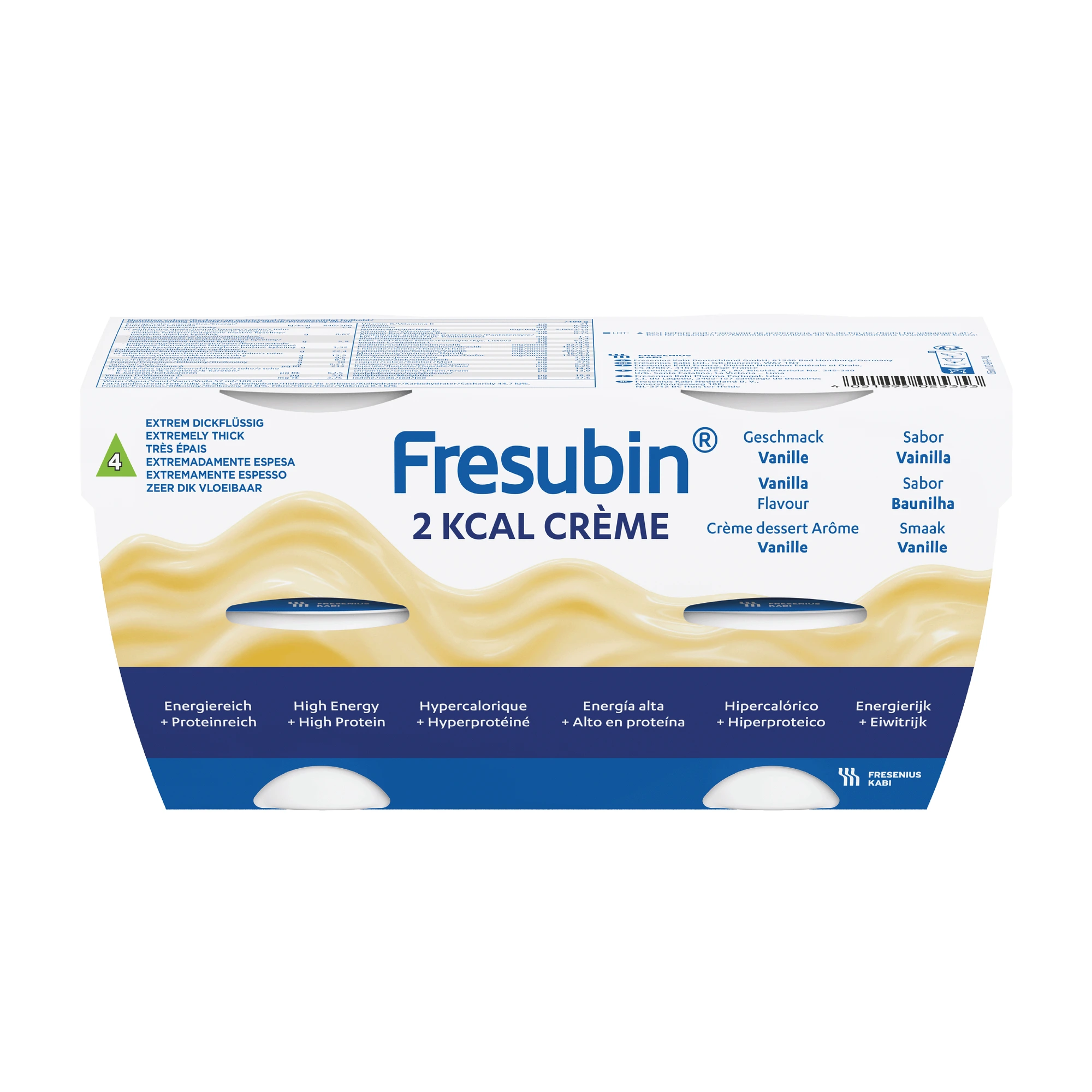 Fresubin 2 kcal Crème næringskrem vanilje 4x125 g