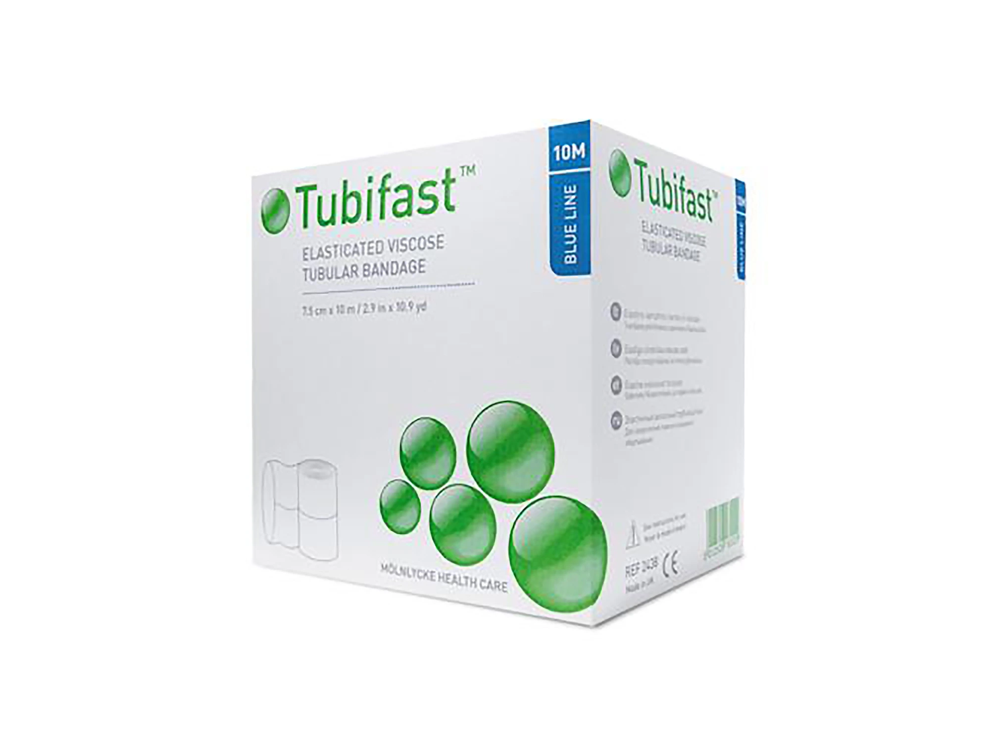Tubifast tubebandasje 7,5cmx10m blå 1 stk