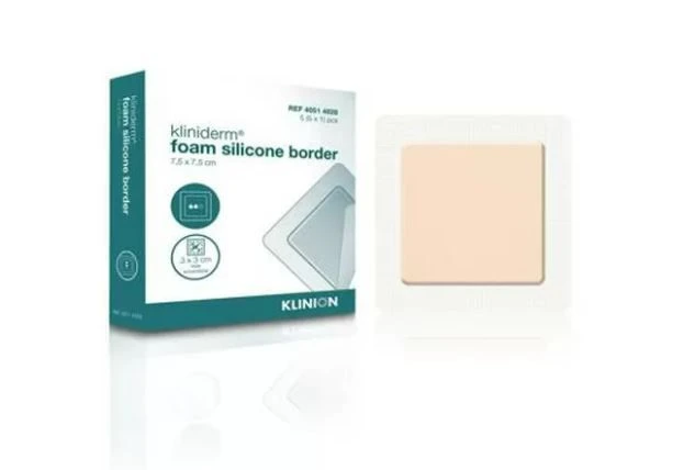 Kliniderm Foa silic bor 10x10, 5 stk.