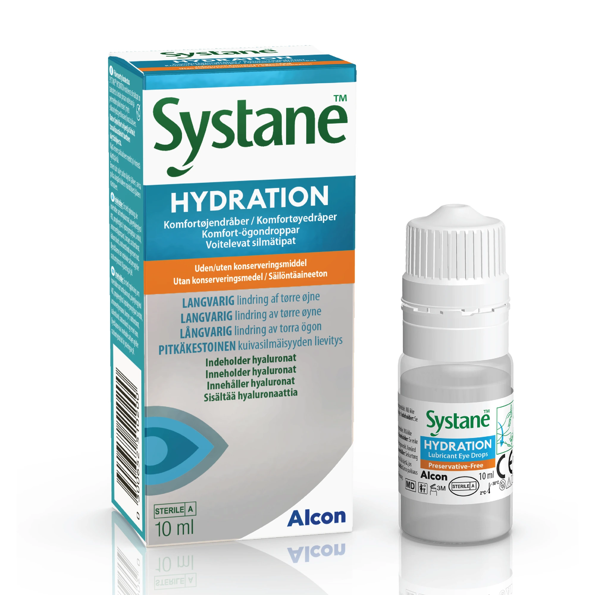 Systane Hydration komfortøyedråper uten konserveringsmiddel 10 ml