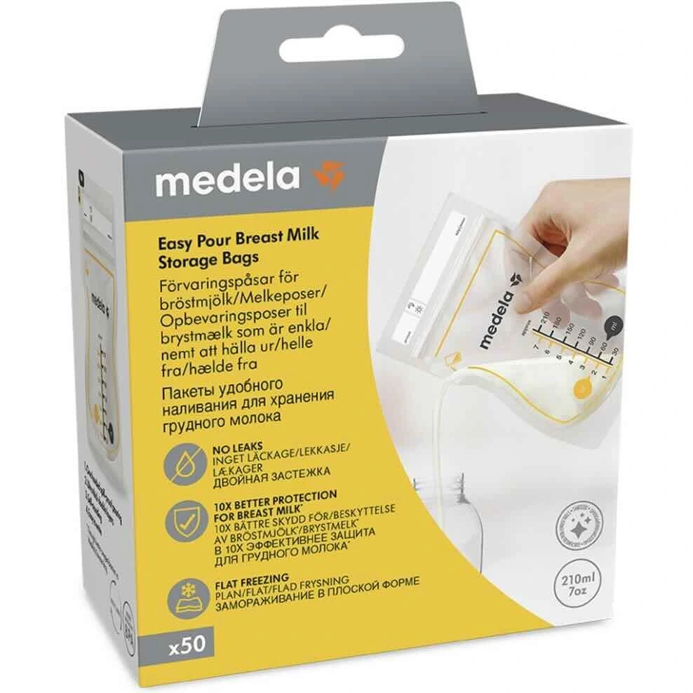 Medela Easy Pour oppbevaringsposer for brystmelk 50 stk