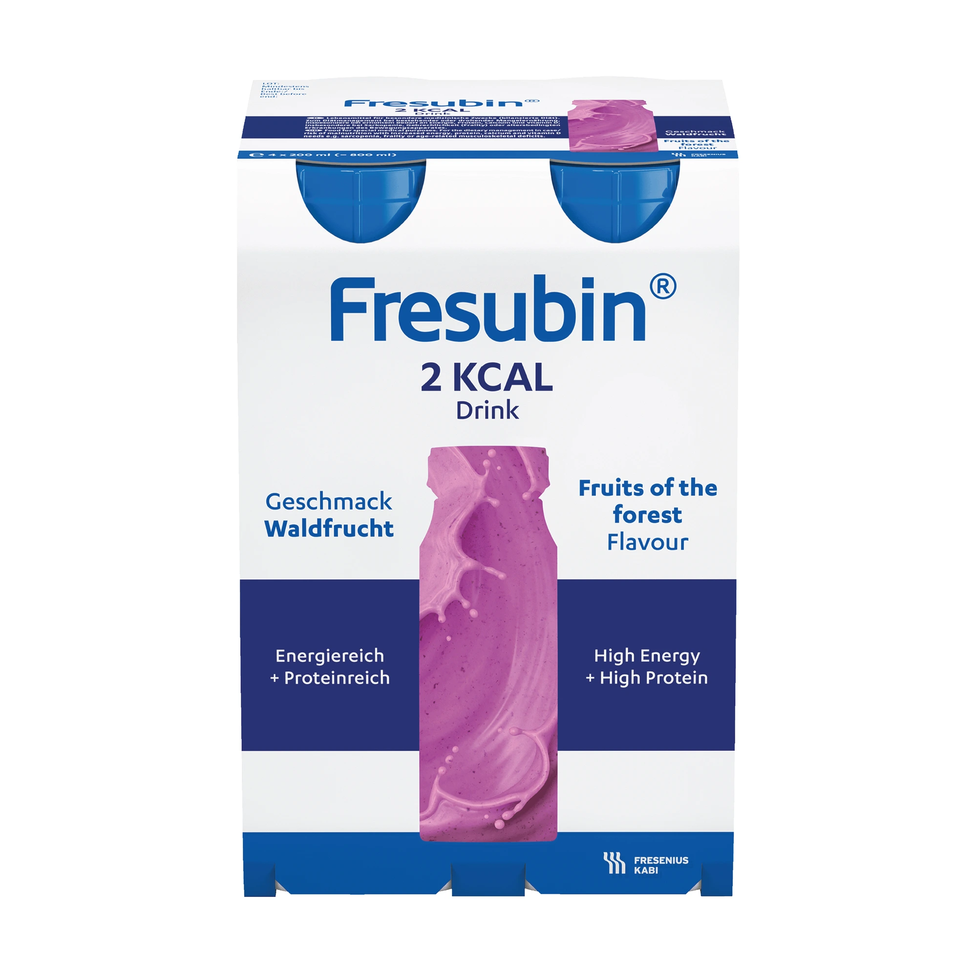 Fresubin 2 kcal Drink næringsdrikk skogsbær 4x200 ml