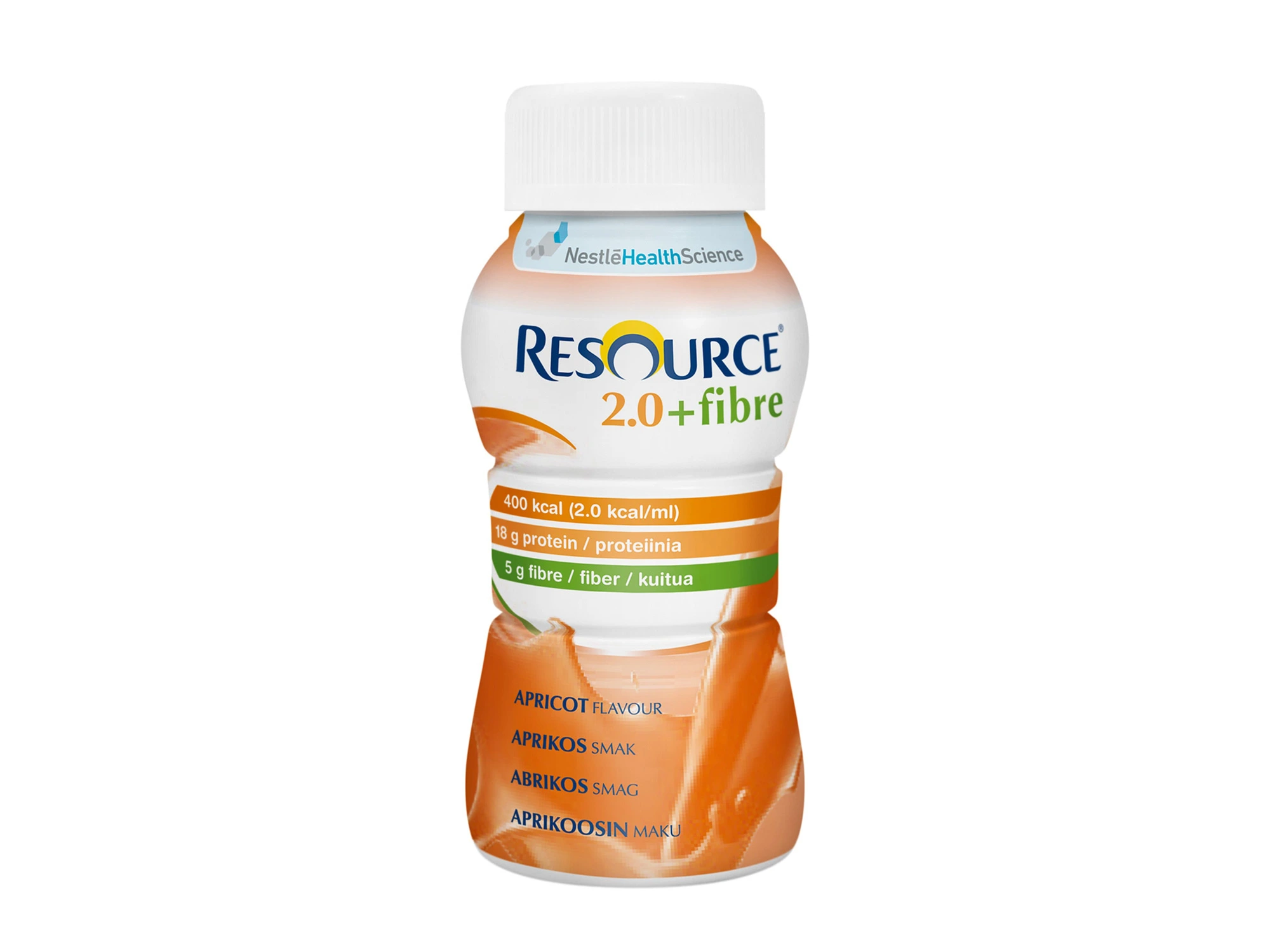 Resource 2.0+Fibre næringsdrikk aprikos 4x200 ml
