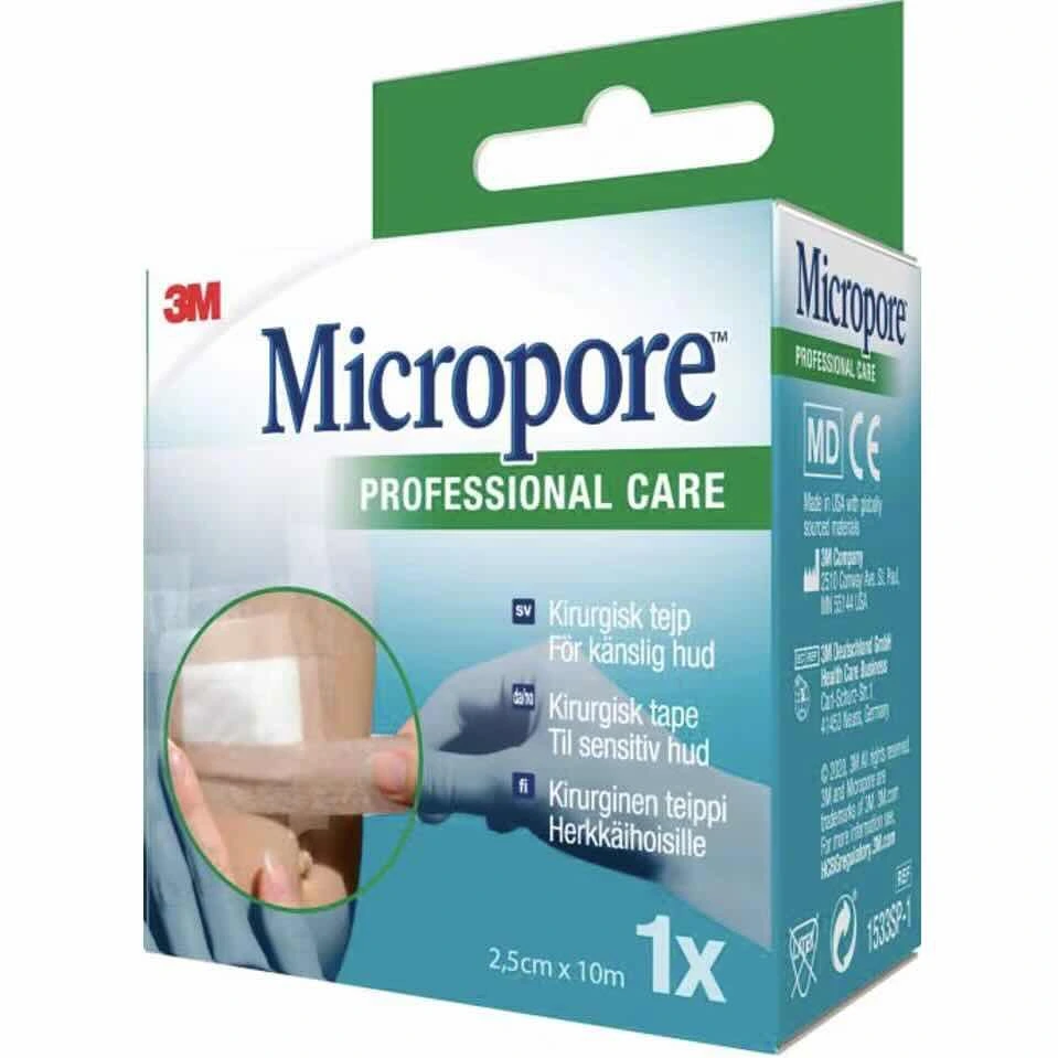 3M Micropore tape refill 2,5 cm x 10 m brun 1 stk