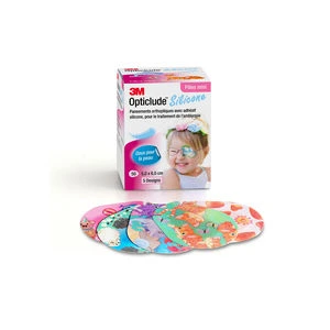 Opticlude Silicone øyelapper jente mini 5x6cm 50 stk