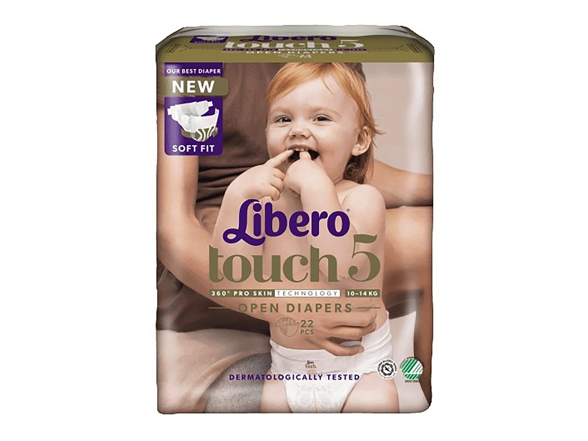 Libero Touch 5 åpne bleier 10-14kg 22 stk