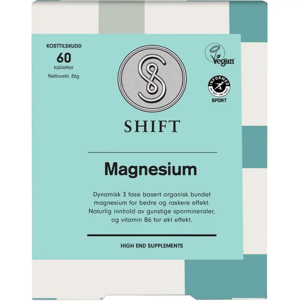 SHIFT Magnesium tabletter, 60 stk.
