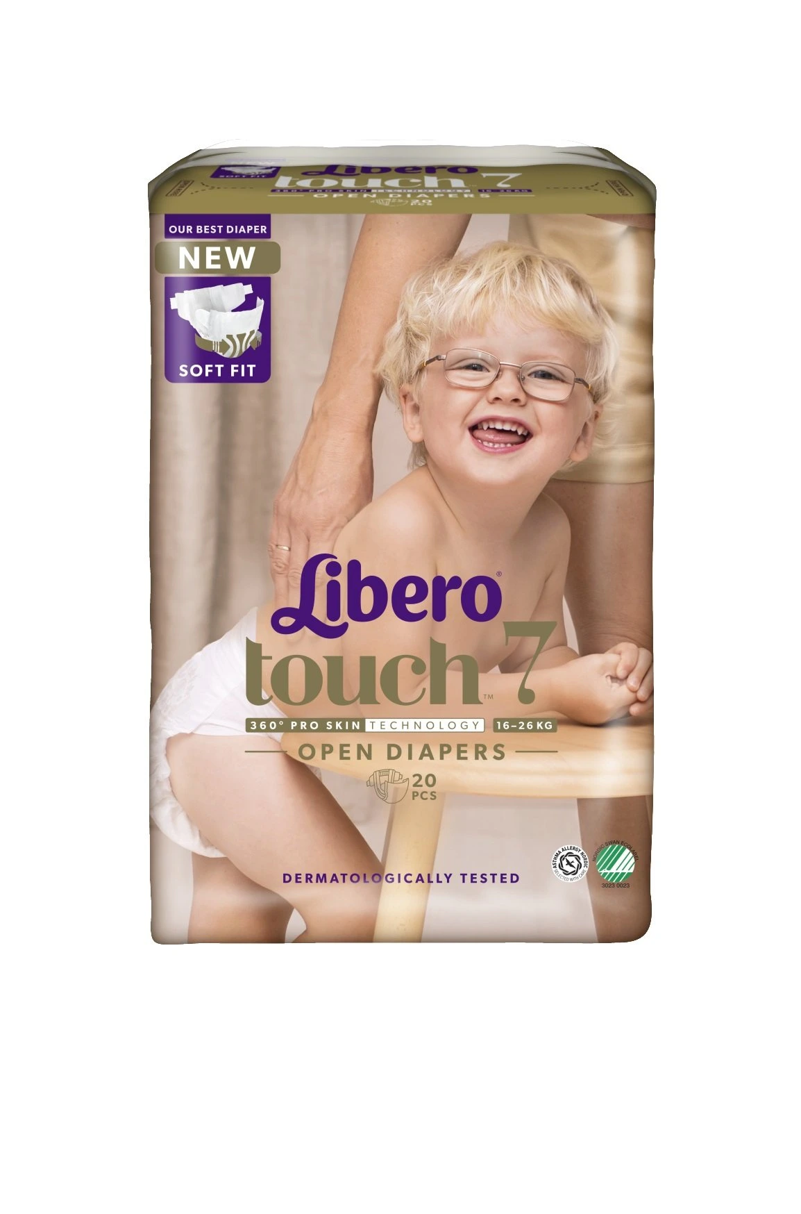 Libero Touch 7 åpne bleier 16-26kg 20 stk