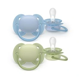 Philips Avent Ultra Soft smokk 0-6 måneder gul/rosa 2 stk
