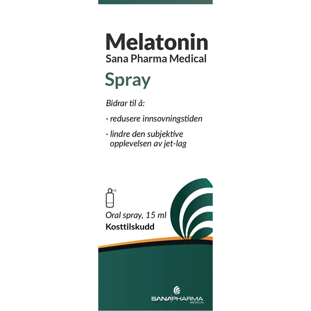 Sana pharma melatonin spray munnspray oppl 0,5 mg/spray