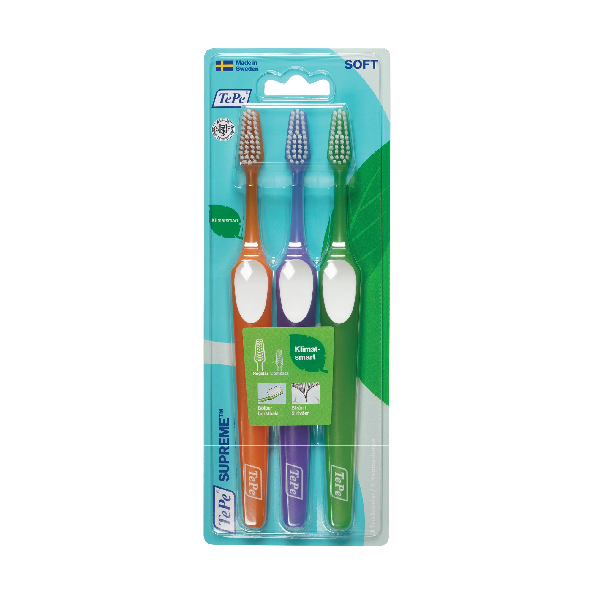 TePe Supreme Soft tannbørster 3 stk
