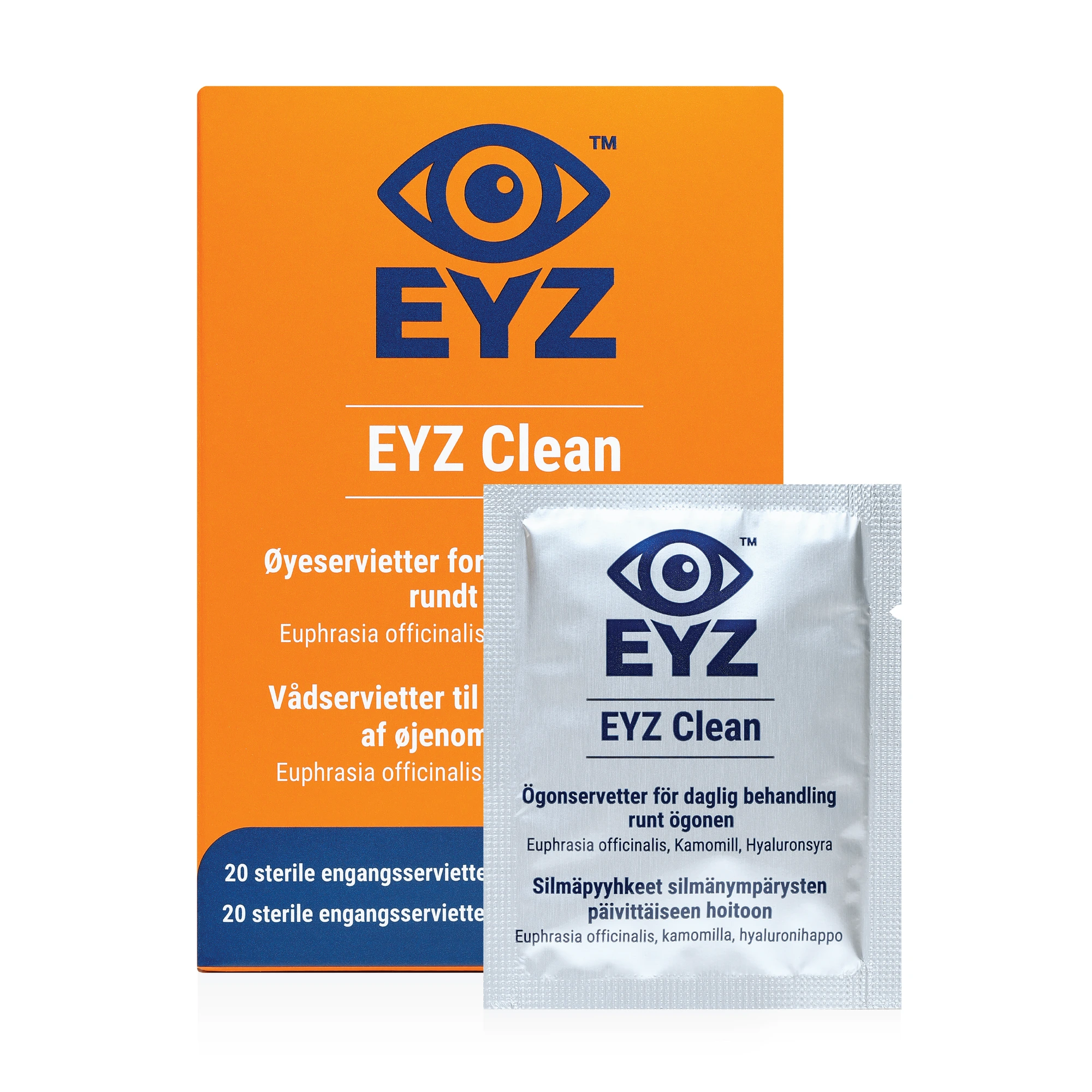 EYZ Clean øyeservietter, 20 stk.