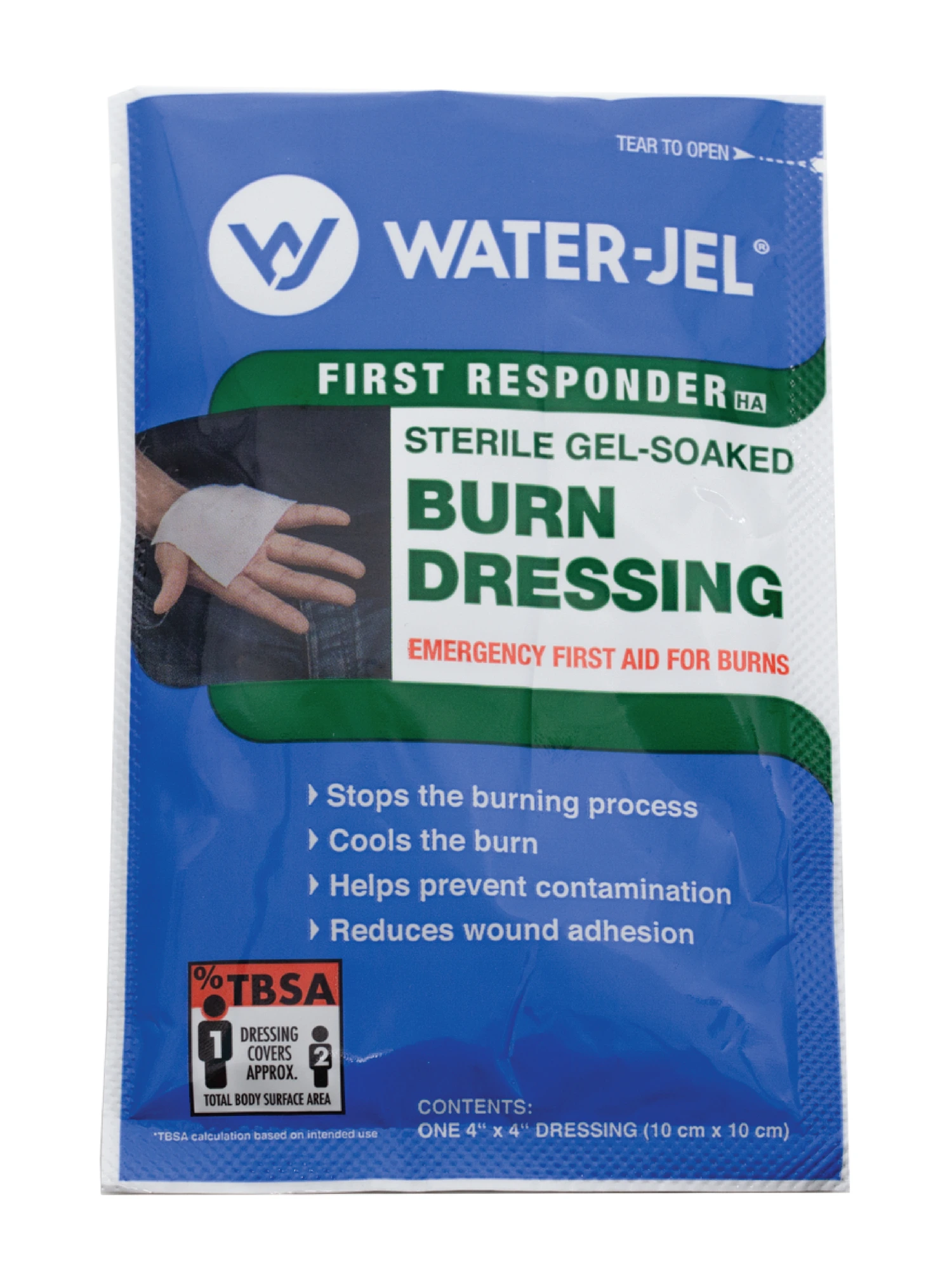 Water-Jel brannbandasje 10 x 10 cm 1 stk