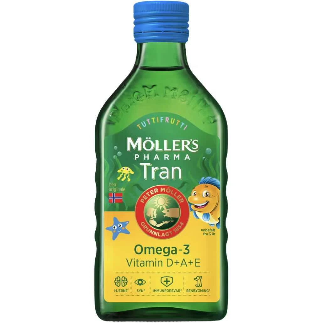 Möller's Pharma tran tutti frutti 250 ml