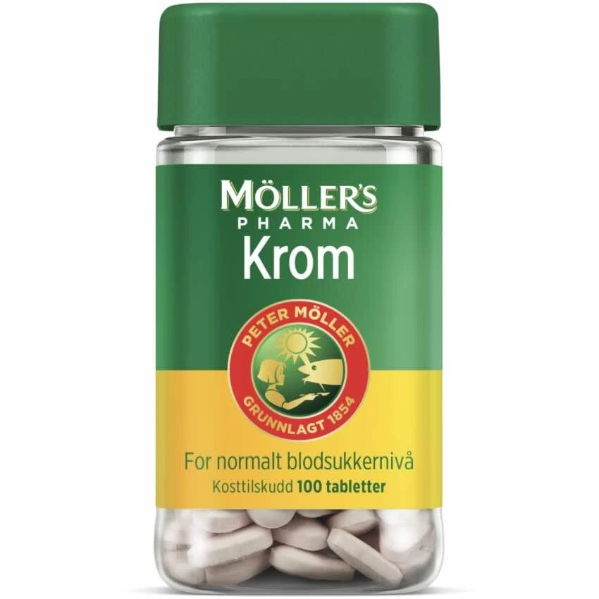 Møllers pharma krom tab 100 mikrog